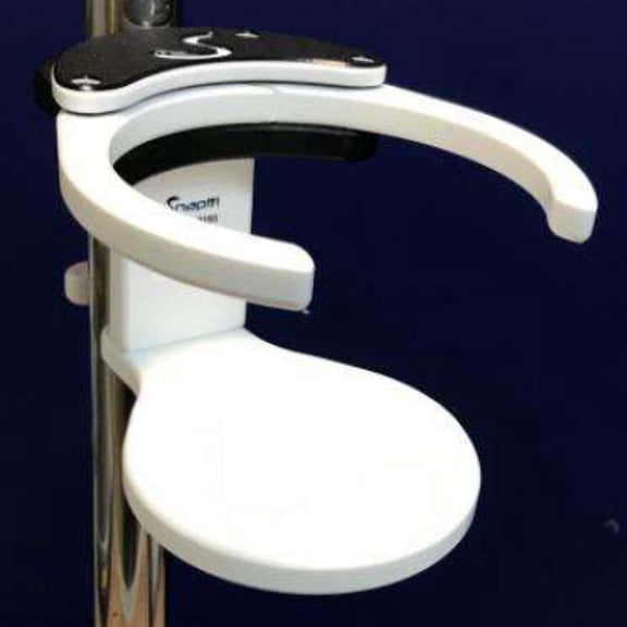 Tool Free Adjustable Drink Holder For Mobility Products | A001T Tubing Size: 1" (25mm), Color: White