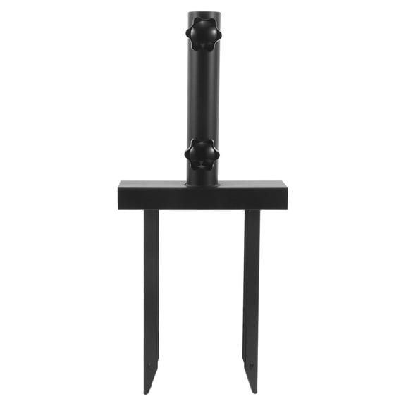 Tool-Free Installation Outdoor Flagpole Ground Stake Stand with Durable Iron Material