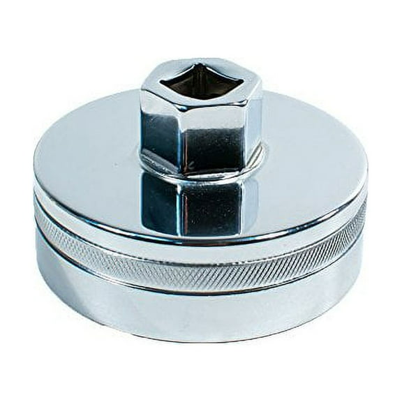Tool Guy Republic Forged Chrome Vanadium Oil Filter Wrench Socket for Toyota, Lexus, Scion, Type Oil Filter Housings - 64mm 14 Flats