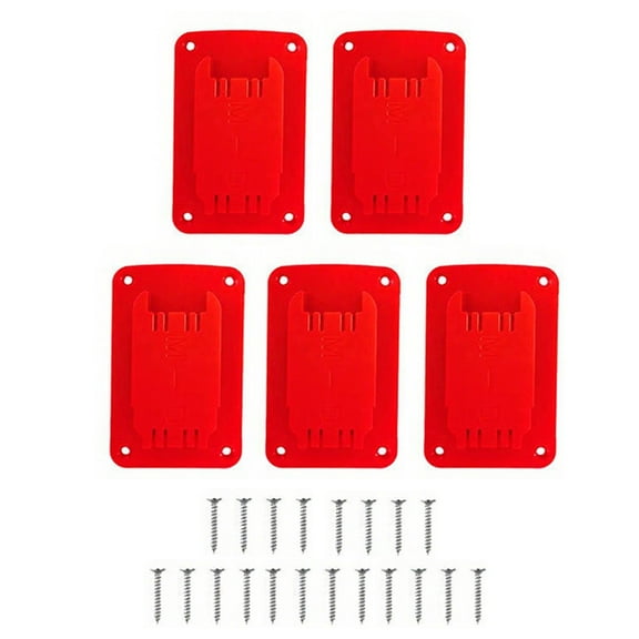 Tool Holders Battery Holders Mount For 18V Battery Drill Tool Red With Screws