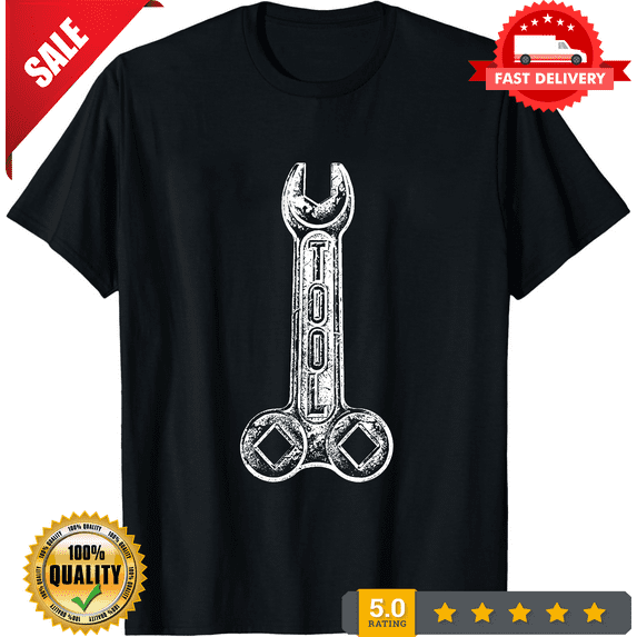 Tool Inspired T-Shirt 1991 Tour Wrench Vintage 90s Rock Reprint S-4XL, NEW TRENDING ITEM-TH70920