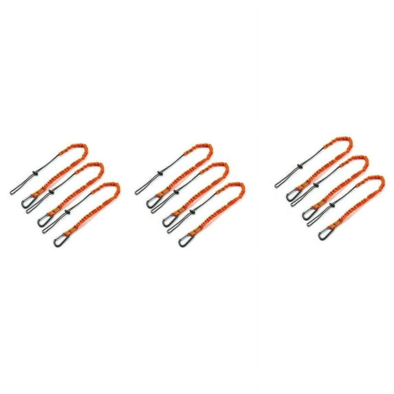 Tool Lanyard,24 Pcs Lanyard with Carabiner,Shock Absorbing Lanyard Adjustable Lanyard