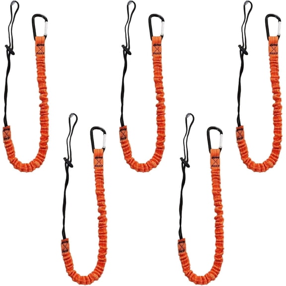 Tool Lanyard with Buckle Strap with Carabiner and Adjustable Loop End 31.5 "-43.3" Extendable Length Tool Tether Lanyard For Scaffolding Roofing Fall Protection Tool Belts Accessories