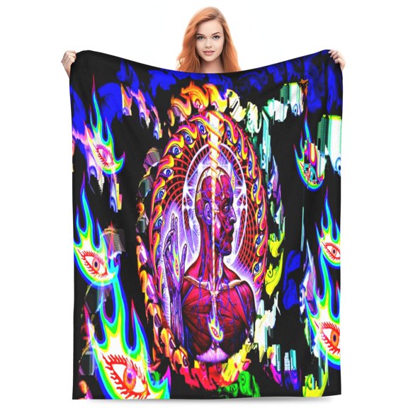 Tool Lateralus Bed Blanket 3D Printed Throw Blanket Lightweight Super Soft Air Conditioning Room All Season Blanket Sofa Couch Bed Fans Cartoon Blanket 40"x30"