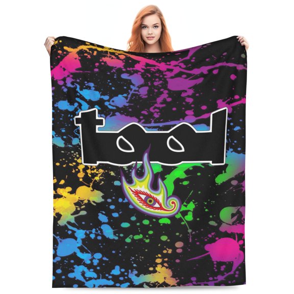 Tool Lateralus Bed Blanket 3D Printed Throw Blanket Lightweight Super Soft Air Conditioning Room All Season Blanket Sofa Couch Bed Fans Cartoon Blanket 80"x60"