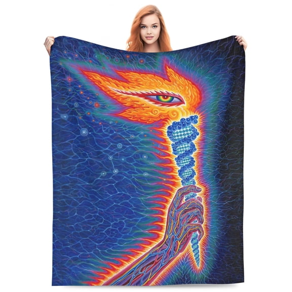 Tool Lateralus Bed Blanket 3D Printed Throw Blanket Lightweight Super Soft Air Conditioning Room All Season Blanket Sofa Couch Bed Fans Cartoon Blanket 80"x60"