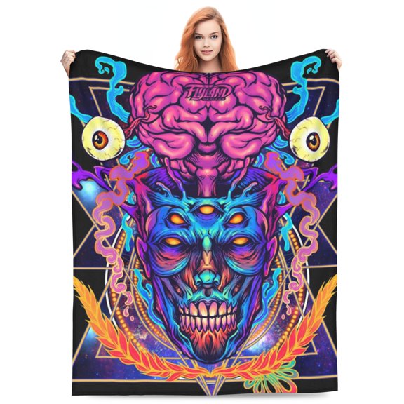 Tool Lateralus Bed Blanket 3D Printed Throw Blanket Lightweight Super Soft Air Conditioning Room All Season Blanket Sofa Couch Bed Fans Cartoon Blanket 80"x60"
