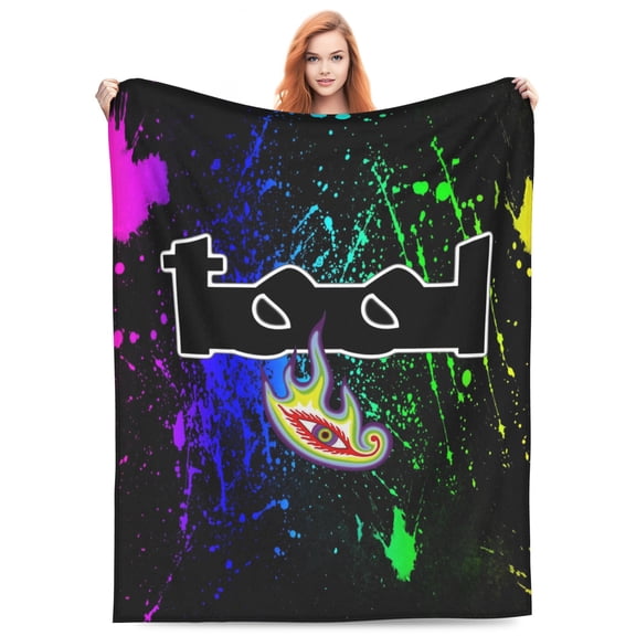 Tool Lateralus Bed Blanket 3D Printed Throw Blanket Lightweight Super Soft Air Conditioning Room All Season Blanket Sofa Couch Bed Fans Cartoon Blanket 80"x60"