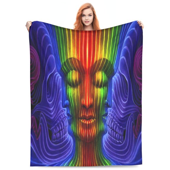 Tool Lateralus Bed Blanket 3D Printed Throw Blanket Lightweight Super Soft Air Conditioning Room All Season Blanket Sofa Couch Bed Fans Cartoon Blanket 80"x60"