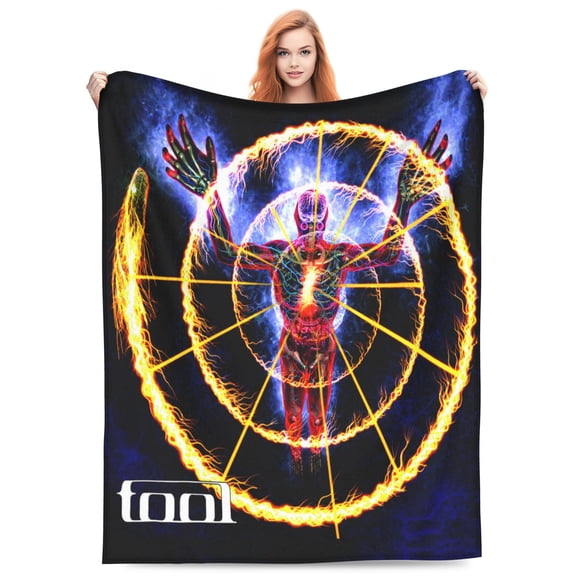 Tool Lateralus Bed Blanket 3D Printed Throw Blanket Lightweight Super Soft Air Conditioning Room All Season Blanket Sofa Couch Bed Fans Cartoon Blanket 80"x60"