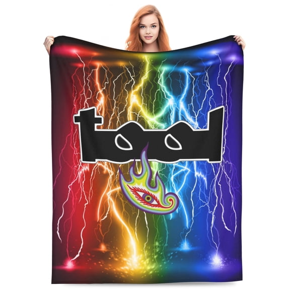 Tool Lateralus Bed Blanket 3D Printed Throw Blanket Lightweight Super Soft Air Conditioning Room All Season Blanket Sofa Couch Bed Fans Cartoon Blanket 80"x60"