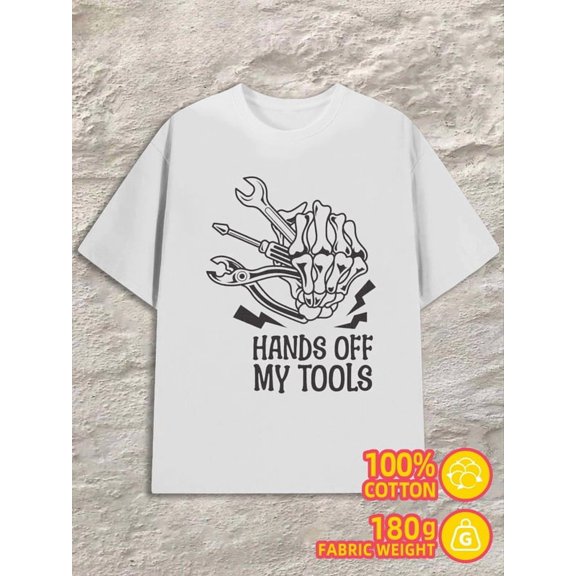 Tool Master men 180G 100% Cotton white Original Unisex Shirt Cotton tshirts Vintage Unisex Shirt Printed tshirts Original Unisex Shirt Graphic Tee tshirts