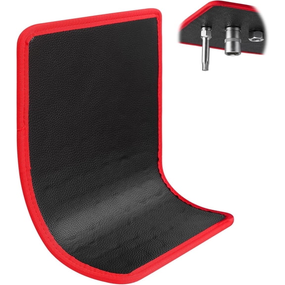 Tool Mat, 40 lbs Heavy Duty   Holder forTools, flexible  tool mat with PVC, Tool Holder for Garage, Workshop & Auto Repair Tools,9.8" x 12.9" (Red)