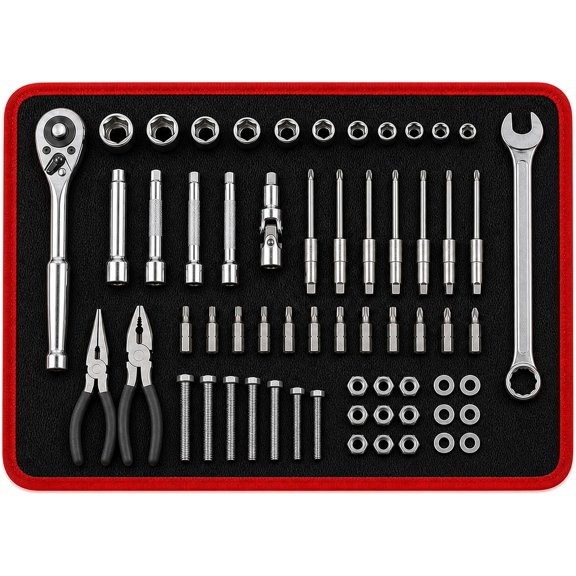 Tool Mat, Flexible   Holder with Double-Sided Grip, PVC Non-Slip Tool Tray Pad for Screws, , Garage, Workshop and Auto Repair