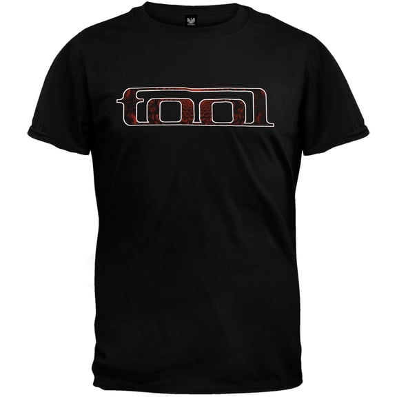 Tool Men's Red Pattern T-shirt Large Black