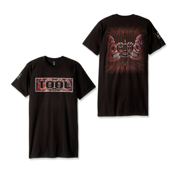 Tool Men's Three Red Faces T-Shirt Black Small | Officially Licensed Merchandise