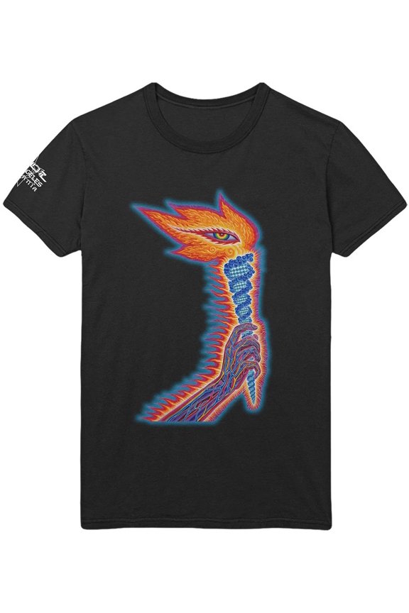 Tool Men's Torch Front Print T-Shirt Black Medium | Officially Licensed Merchandise