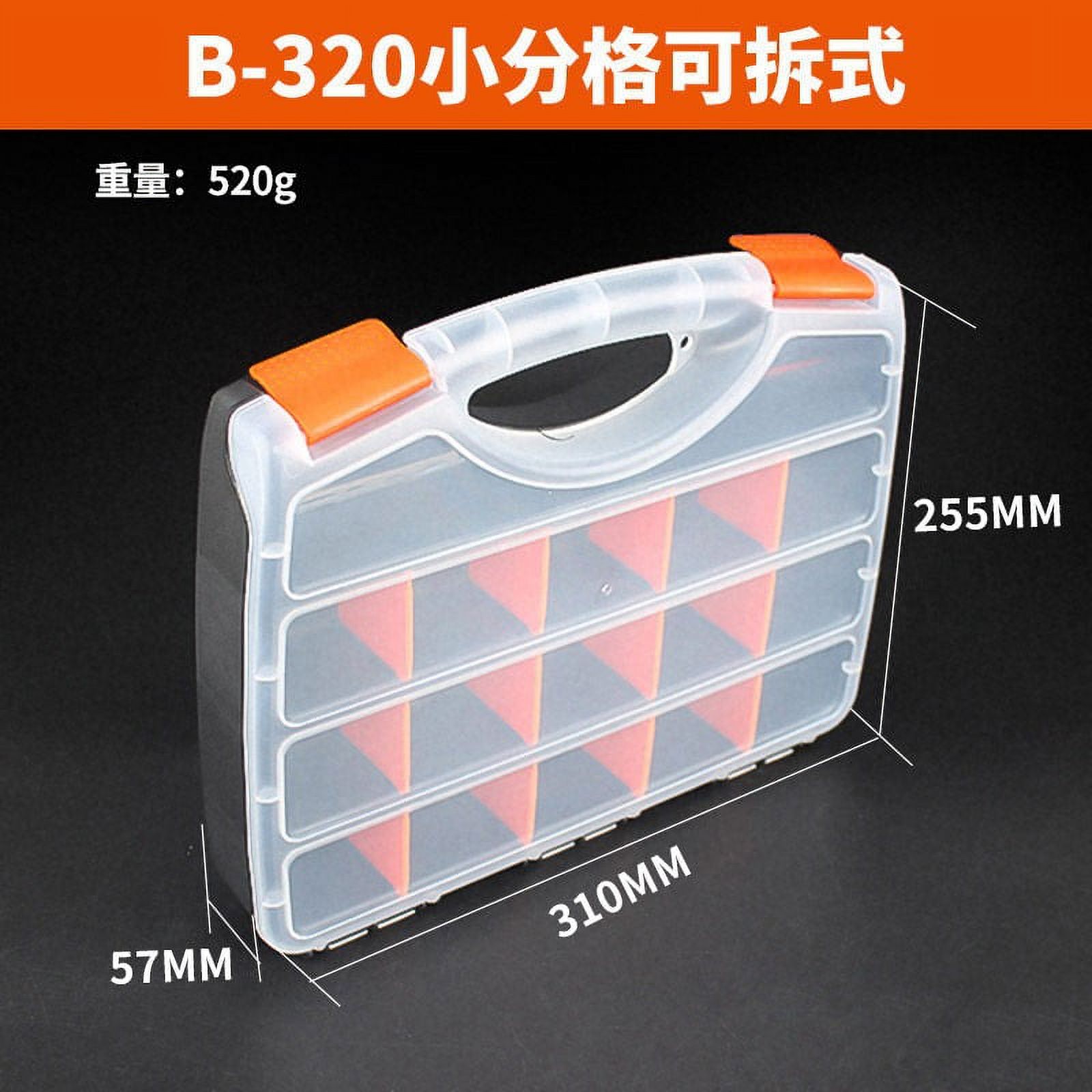 Tool Organizer Box Transparent Electronic Component Organizer