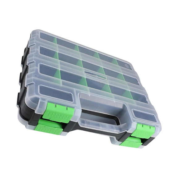 Tool Organizers, Small Parts Tool Box with Removable Compartments Double Side Tool Box Organizers Hardware Storage