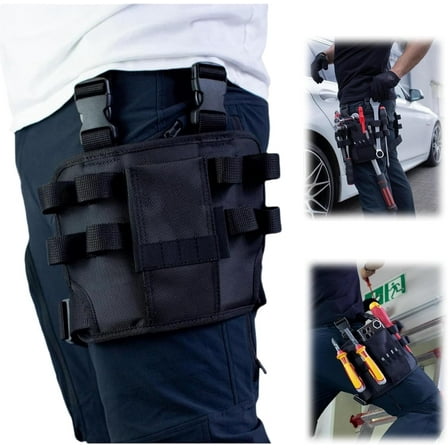 Tool Pouch with Belt Clip,Repair Tool Bag Around Your Leg,Tool Pouch,Electrician Tool Pouch,Repair Tool Bag Around Your Leg,Leg Pocket Pouch (1pcs)