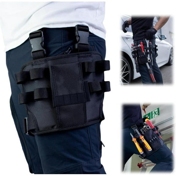 Tool Pouch with Belt Clip,Repair Tool Bag Around Your Leg,Tool Pouch,Electrician Tool Pouch,Repair Tool Bag Around Your Leg,Leg Pocket Pouch (1pcs)