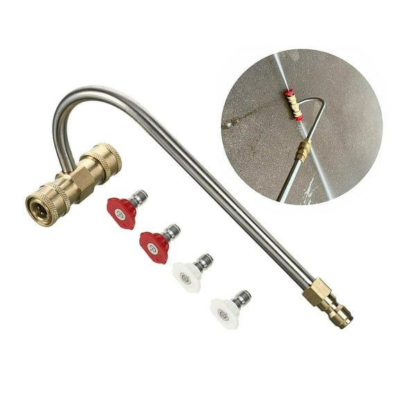Tool Pressure Washer Washer Lance Gutter Cleaning Attachment Angled Extension Wands Garden Hose Nozzle Car Patio Lawn 4000 PSI
