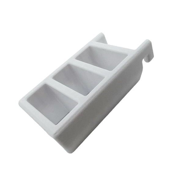 Tool Rack Wall Mounted Pliers Scissors Holder, Pegboard Storage Rack with 3 Compartments