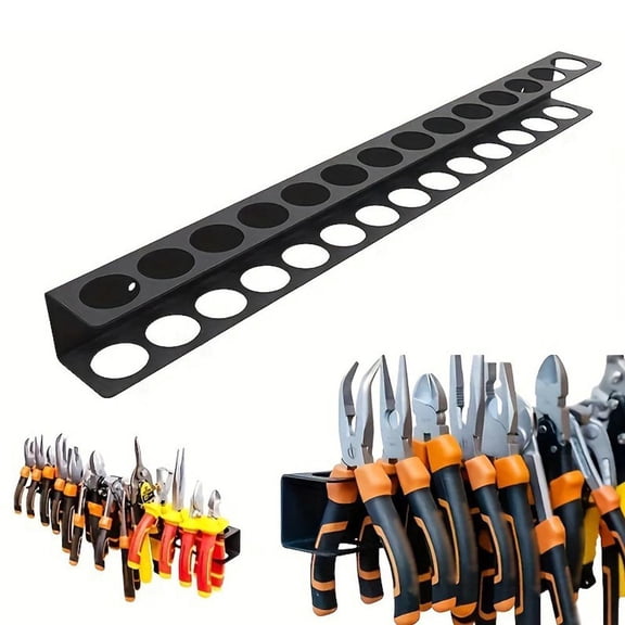 Tool Rail Rack Holder Screwdriver Organiser\ Wall Mounted Hold 14Screwdriver -B