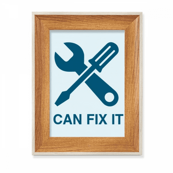 Tool Repair Screw Confident Desktop Wooden Photo Frame Display Picture Art Painting Multiple Sets