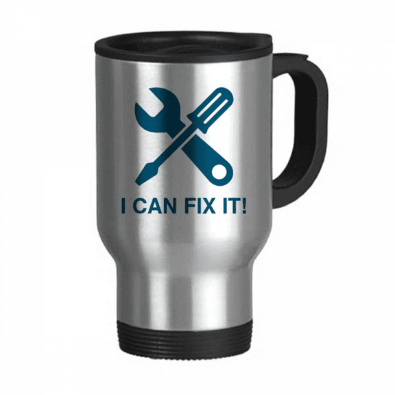 Tool Repair Screw Confident Travel Mug Flip Lid Stainless Steel Cup Car Tumbler Thermos
