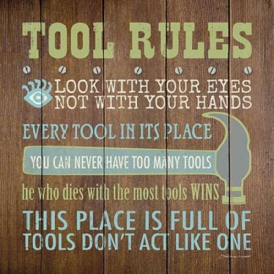 Tool Rules III Canvas Art - Stephanie Marrott (24 x 24)