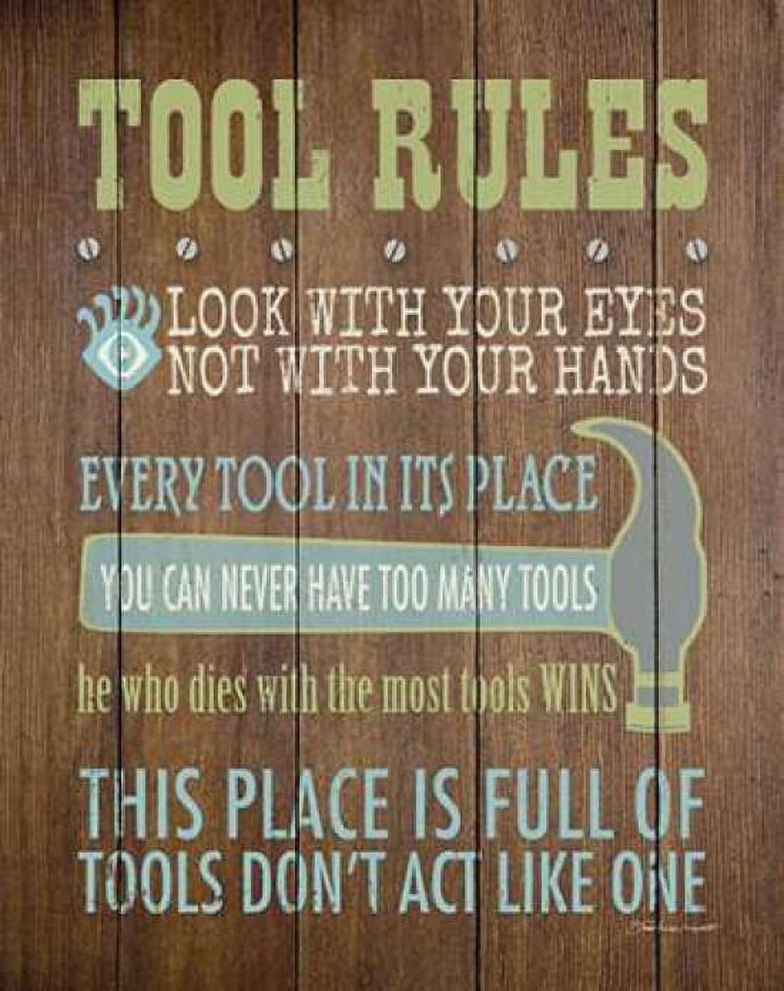 Tool Rules IV Canvas Art - Stephanie Marrott (24 x 30)