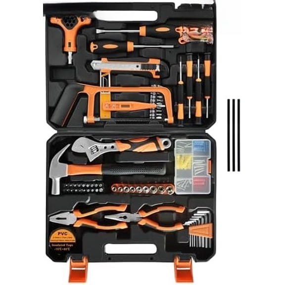 Tool Set,182-Piece Home Repair Tool Kit for Men Women College Students,Household Basic Hand Tool Sets with Case for Home Maintenance,Dorm Essentials and DIY Projects
