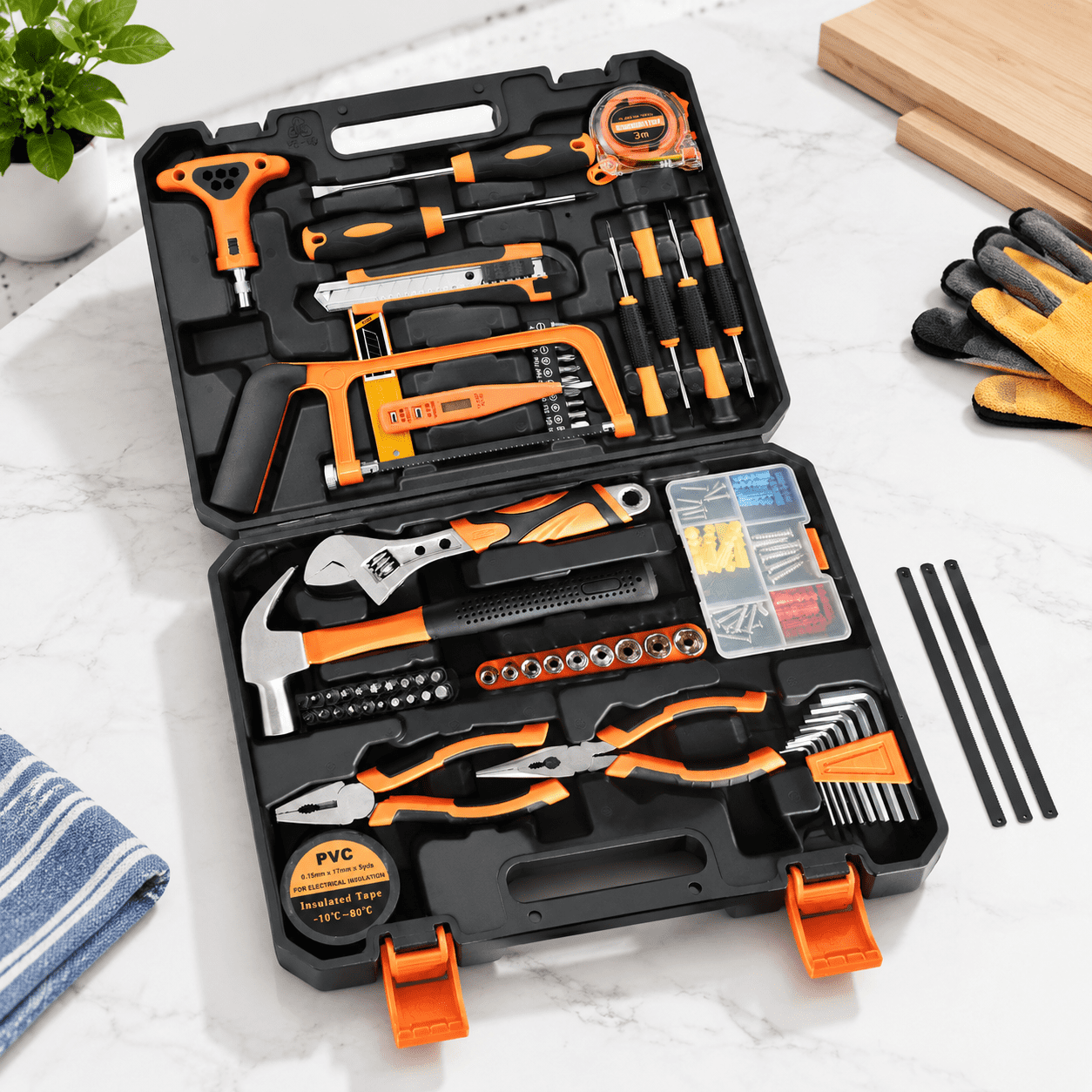Tool Set 182-piece Home Repair Kit For Men Women College Stuhousehold ...