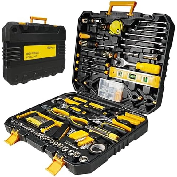 Tool Set with Screwdrivers, Ratchet Wrenches, Socket Wrenches, Hand Saw, Hammer General 168-Piece Tool Kit for Home, Car, Dorm, Motorcycle, Plumbing Repairs$$Tools & Hardware Other