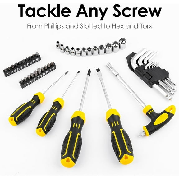Tool Set Tool Kit 62PCS Homeowner Tool Set Wrench Pliers Screwdriver Set Repair Tool Kit