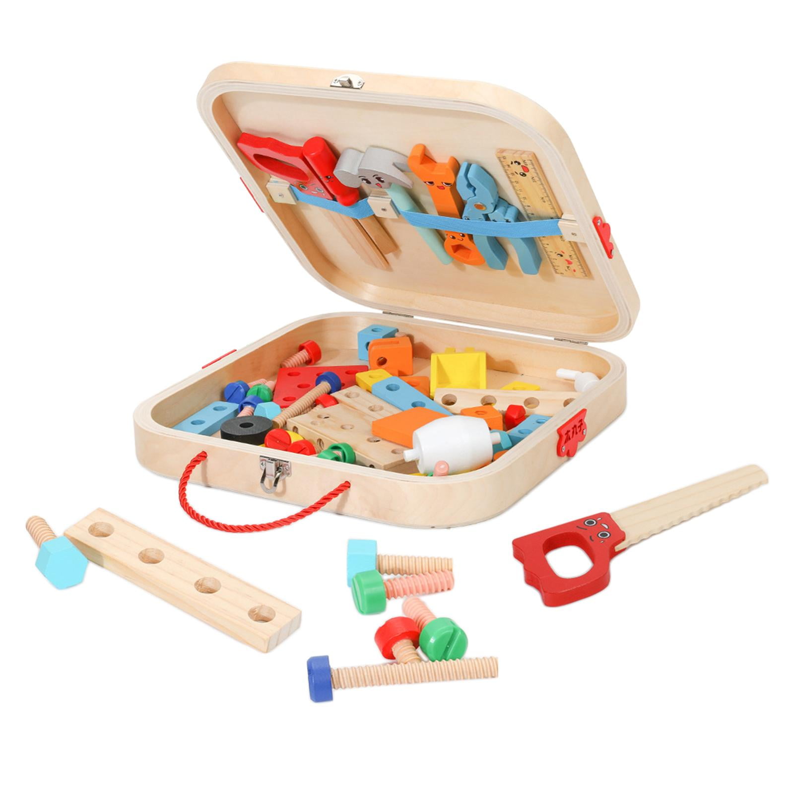 Tool Set for Kids, Wooden Toddlers Tools Set, Develops Fine Motor