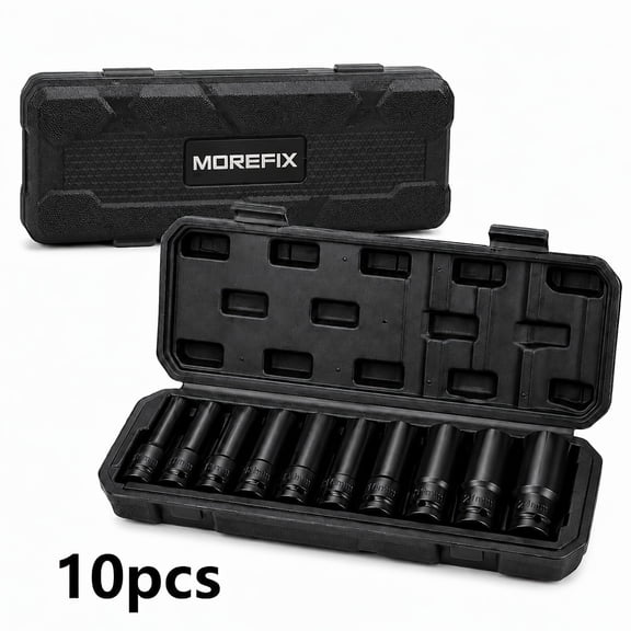 Tool Sets 1/2" Dr.10PCS Black