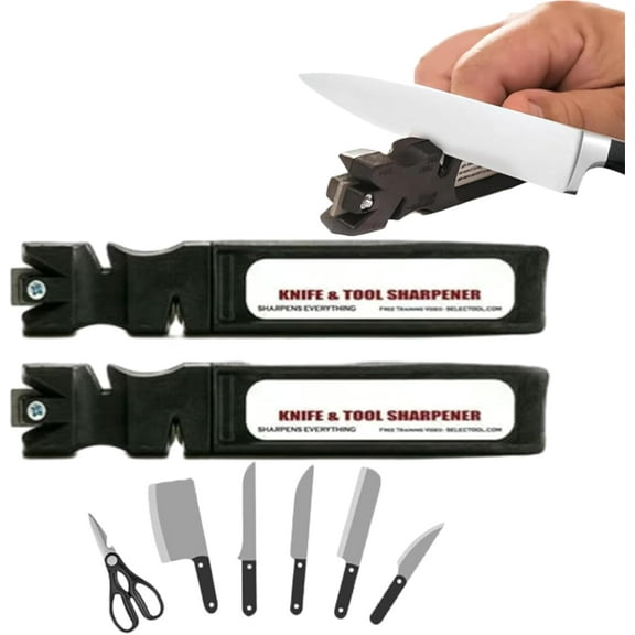 Tool Sharpener, Professional Knife and Tool Sharpener, 4-in-1 Kitchen Knife Sharpener Features Automatic Calibration