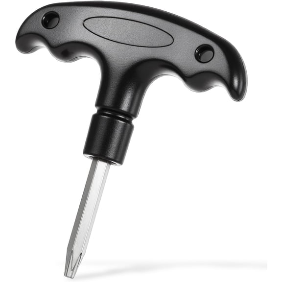 Tool Stainless Steel Adjustable Golf Driver with Plastic Handle Golfs Head Adjustment Tool for Club Driver Shaft Adapter Torque (Black)
