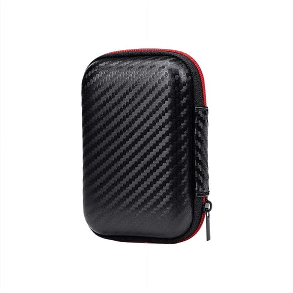 Tool Storage Bag for Car Repair Accessories with Zip, Carbon Fiber Pattern with Zipper Car Terminal Removal Hard Case Storage Box