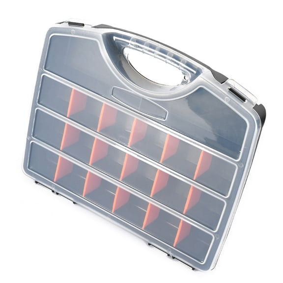Tool Storage Box with Removable Plastic Dividers for Screw Small Part Organizer