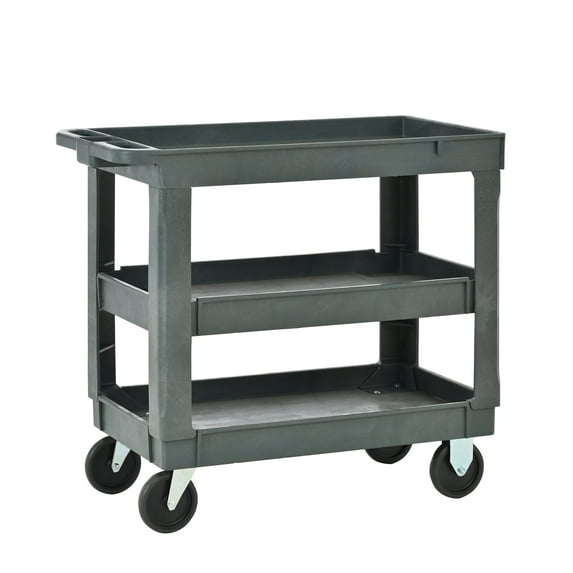 Tool Storage Cart 3 layers rolling utility cart with Wheels,Supports 600 lbs,Heavy-Duty Capacity for Garage StorageOffice Spaces & Kitchen,For indoor and outdoor Use,Durable Tool Cart,Tool Cart
