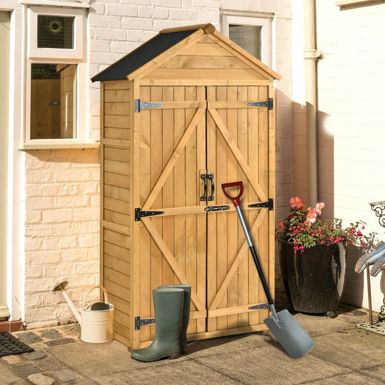 Wooden Outdoor Shoe/log Storage Welly Boot Shoe and Log Shelter Shed 