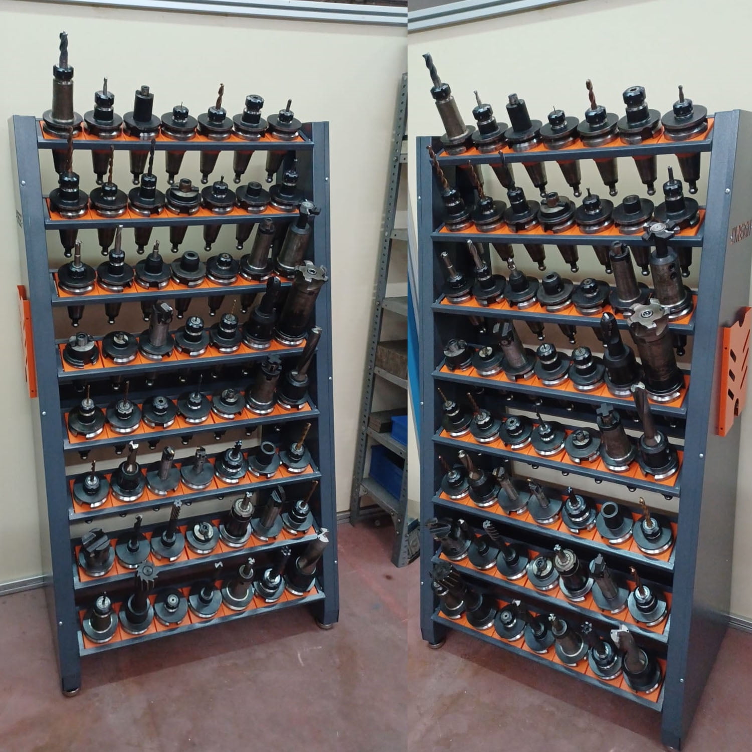 Tool Storage Solution: Multifunctional CNC Tool Rack with