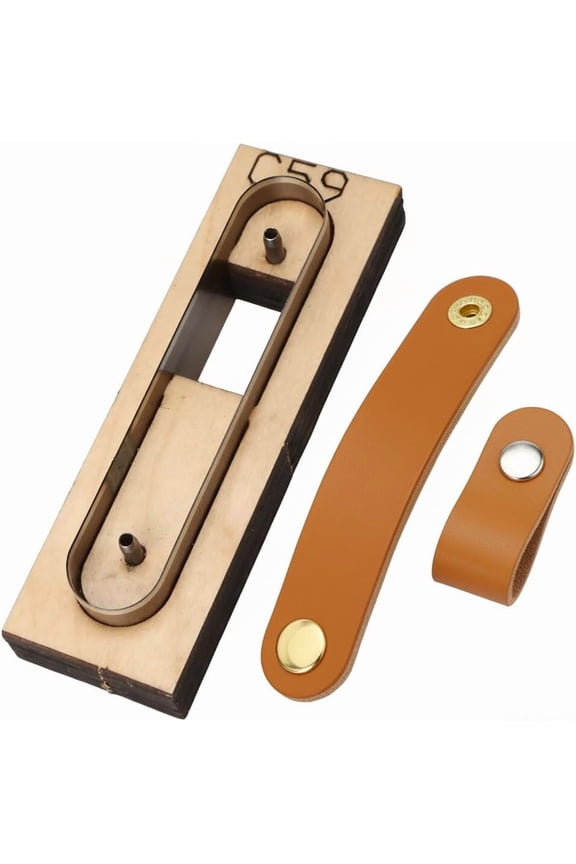 Tool Strap Leather Cutting Die Wooden Cutter Shapes Wood Wrie Template for DIY Crafts Keychains Bracelets Straps Cable Organizers and Fob Making