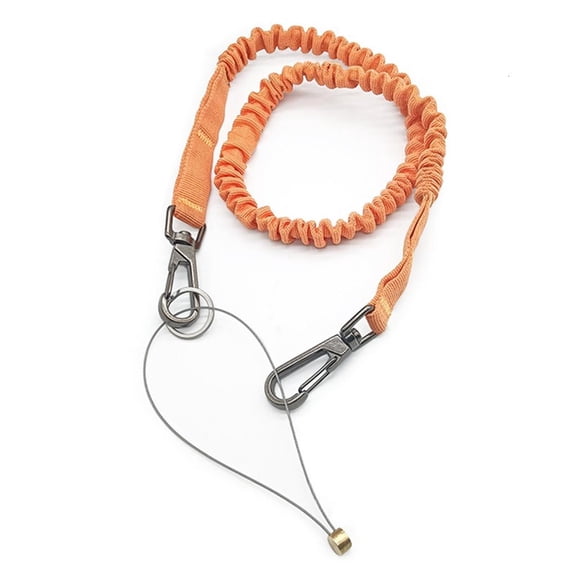 Tool Tethers Lanyard with Two Buckles Strap Retractable Bungee Cord Tool leashes