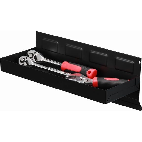 Tool Tray 12"x4.5"x1.25", Organizer for Cabinets, Boxes, Chest, Garage Side Toolbox Holder Shelf