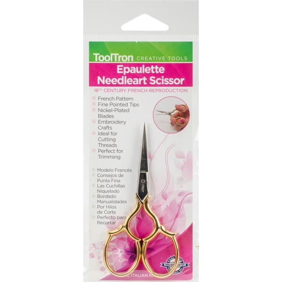 Tool Tron Epaulette Scissors 3.5"-Gold-Plated