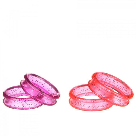 Tool Tron Gel Cushioned Scissor Finger Rings 4/Pkg-Fits Most 2.5"-5" Scissors